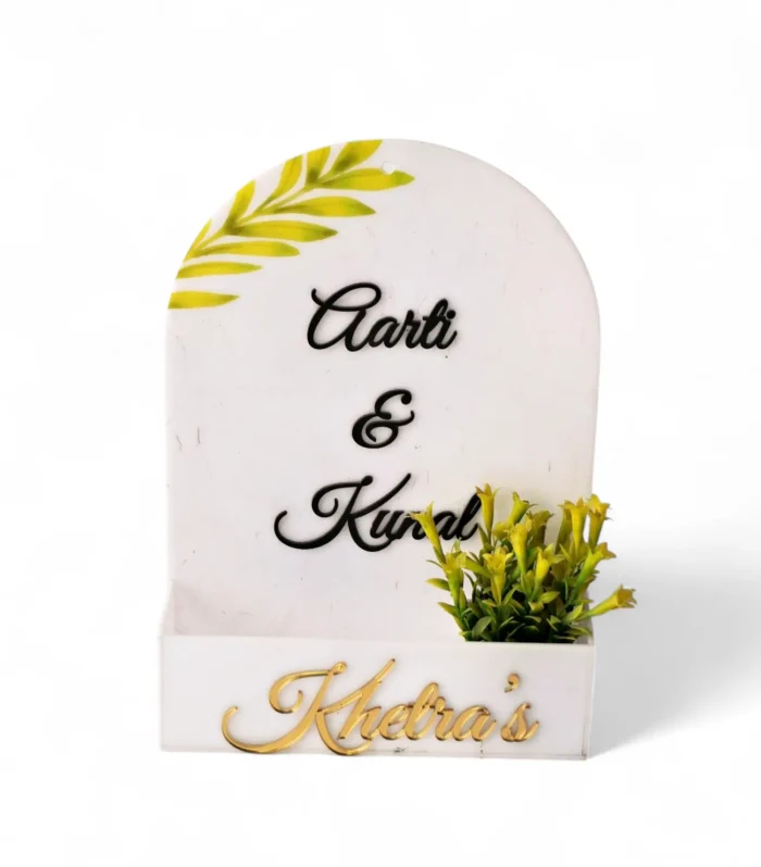 Planter Name Plate